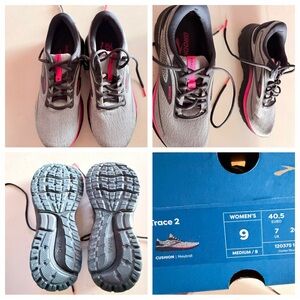 Brooks Women's Gray and Pink Running Shoes